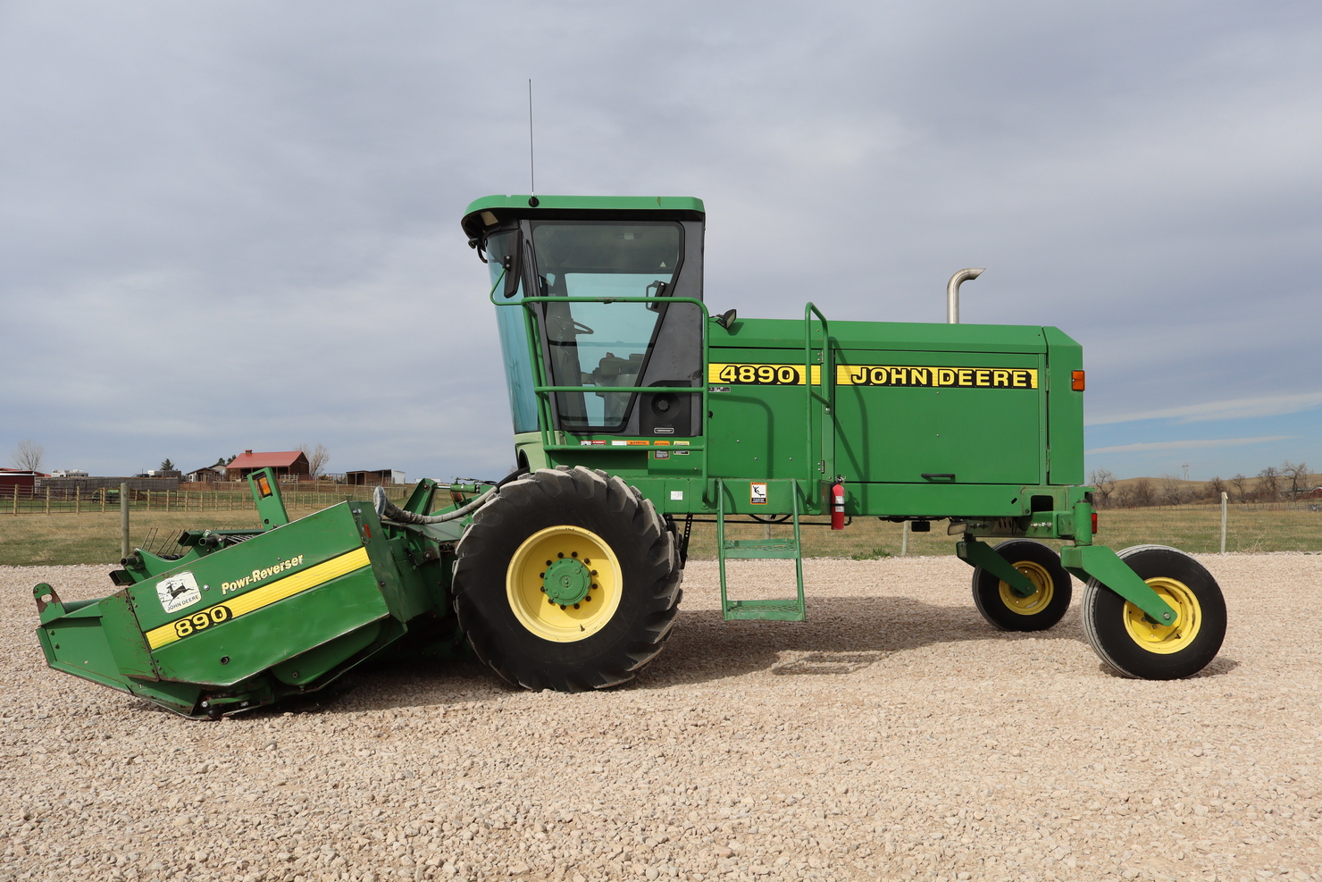 Lot 5803 - '97 JD 4890 SP WINDROWER w/JD 890 16' SICKLE HEADER